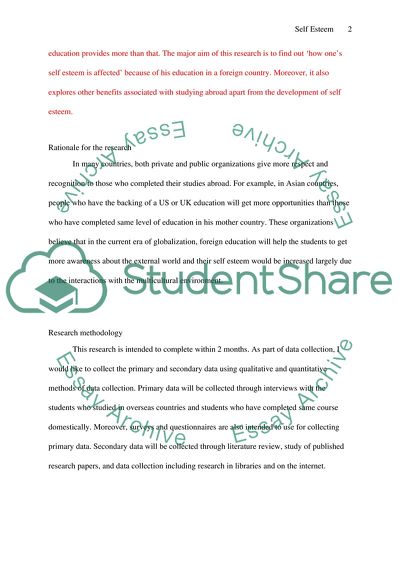 Can Study Abroad Strengthen Ones Self Esteem