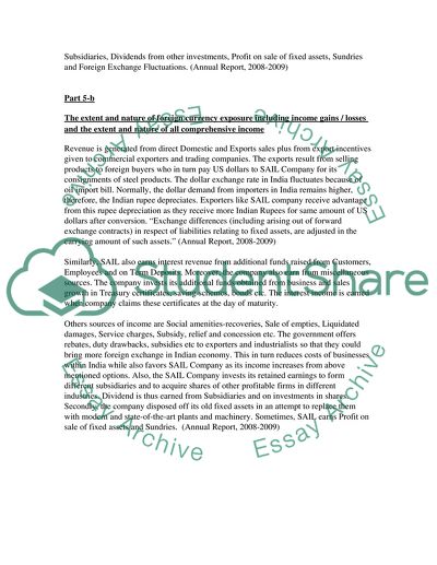 A Company Performance and Financial Information of a Business Organization