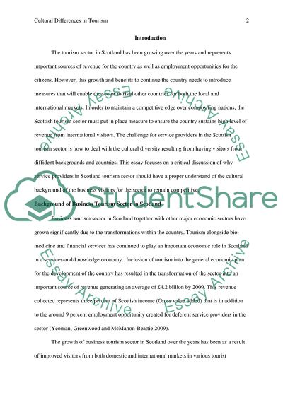 Cultural Differences in Tourism