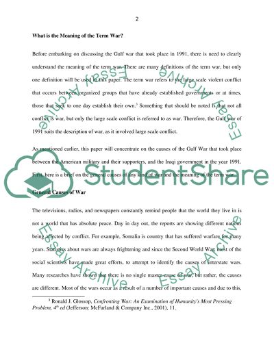 What Caused the 1991 Gulf War