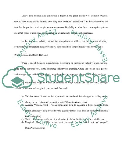 Economic Processes in Insurance Industry