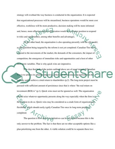 Dealing with Quick Wins