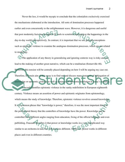 The Concept of Epistemic Violence