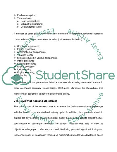 The Fuel Consumption of Passenger Vehicles