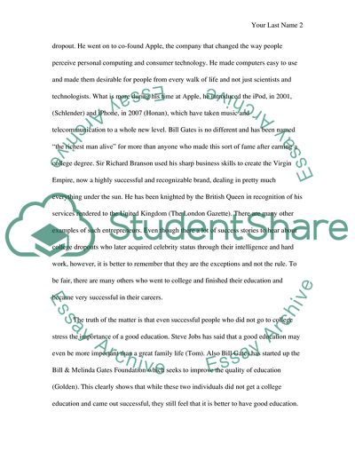 People Really Need go to College to Learn