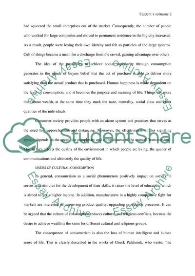 Consumerism as a Social-Psychological Phenomenon