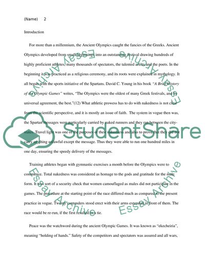 History of olympic games