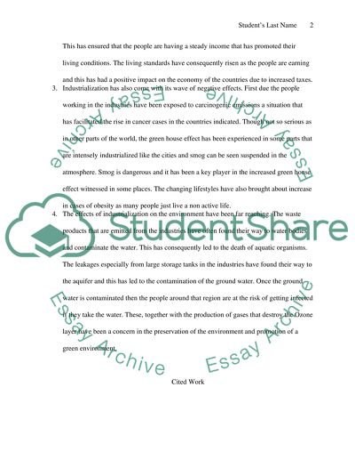 Broad topic: The Impact of Industrialization on the Caribbean: Issues of the 21st Century