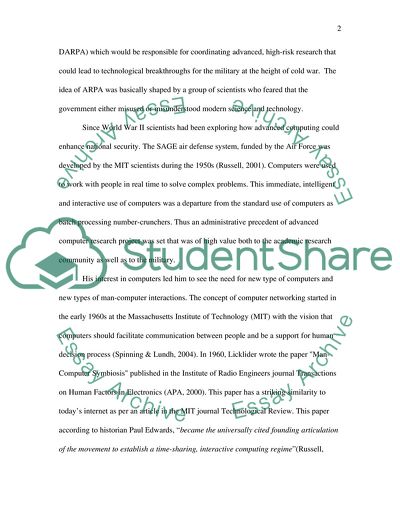 The History of the Internet