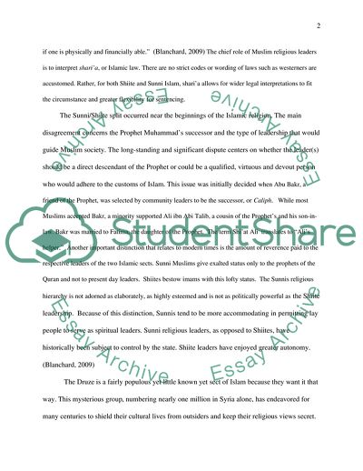 Traditions of Western Religion, Islam