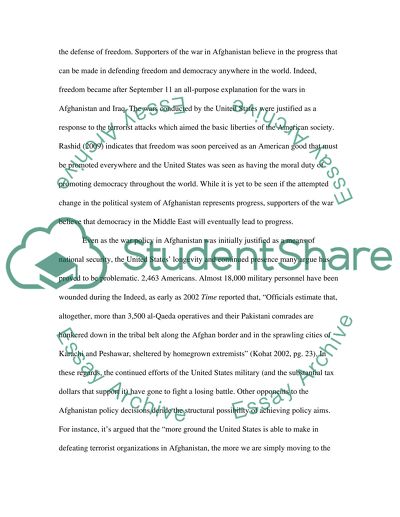 War on Terror and Fear after 9-11