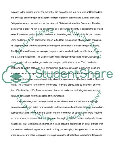 Changes of The life of The Average European of the 1100s and 1200S to 1300s