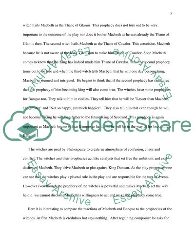 Macbeth Degree Book Report/Review