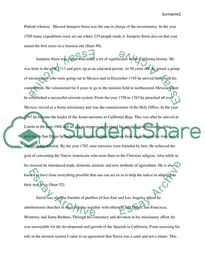 Spanish Settlement in California