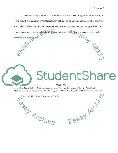 Philosophy of Mind/Descartes/Intro to Personal Identity