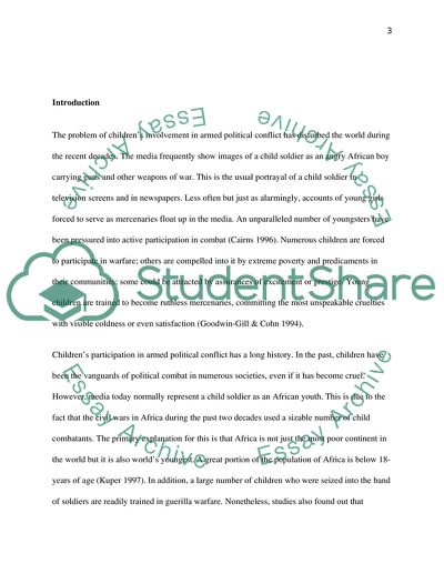 The Images of a Child Soldier as an Angry African Boy Carrying Guns and Other Weapons of War