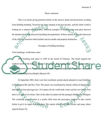 The Explosions of the Embassy Building and the Adjacent Ufundi Building