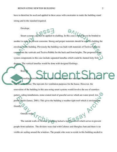 Renovating Newton Building