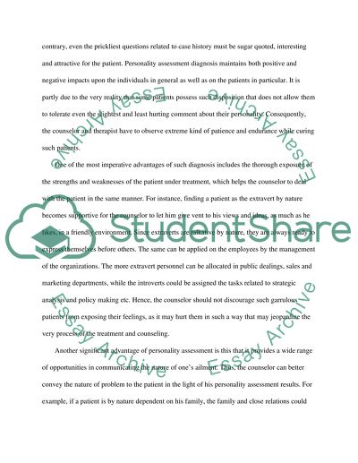 Personality Assessment