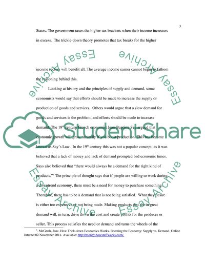 Are Trickle-Down Economics a Viable Theory in Todays Economy