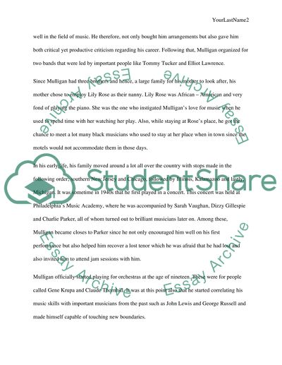 Gerry Mulligan as One of the Most Famous American Jazz Saxophonist