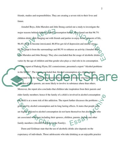 Extreme Drinking among Children