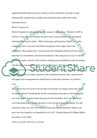 Agribusiness marketing