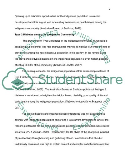 Indigenous Community Health in Central Queensland-Australia