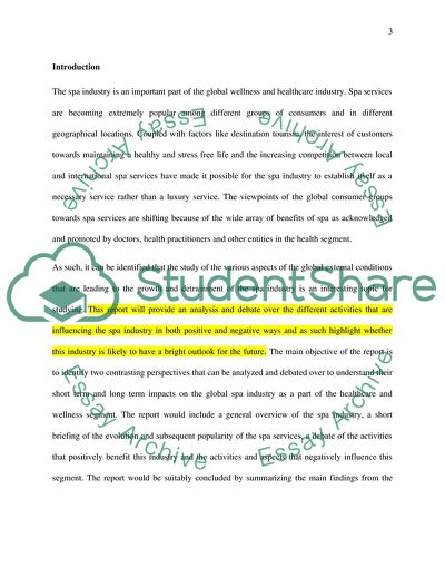 The Development of the Spa Industry