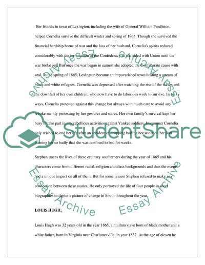 A year in the South, 1865