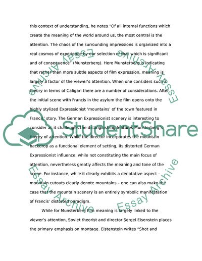 The Cabinet of Dr Caligary