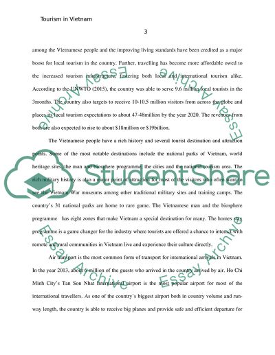 The Vietnamese Tourism Industry