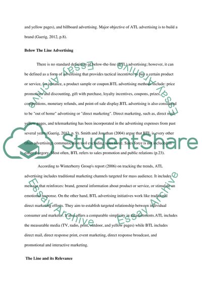 Above-The-Line and Below-The-Line Advertising. Are they still Relevant