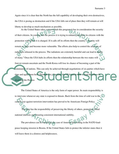 Should the U.S. take action to halt North Koreas nuclear weapons program