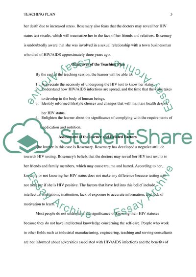 Patient Education and the Spread of HIV