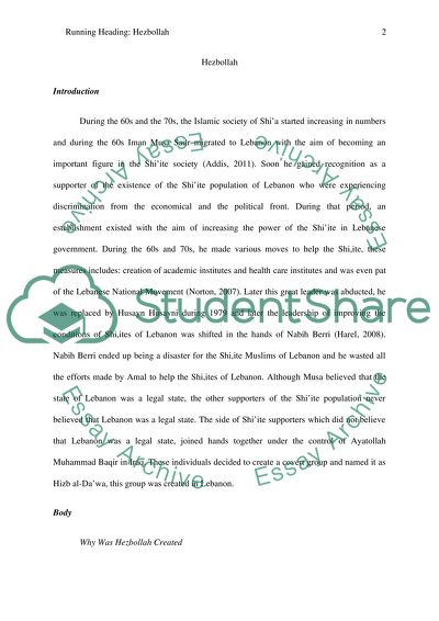 Hezbollah: Background and issues for Congress