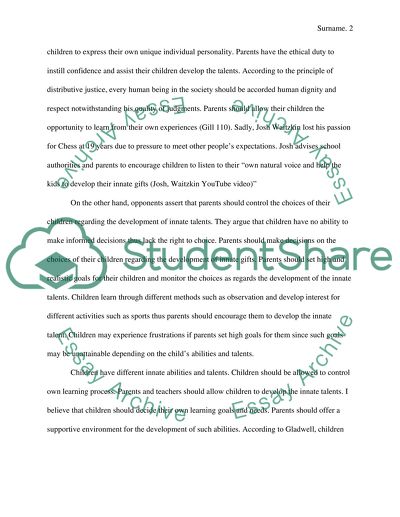 The Ethical Response to a Child Outlier