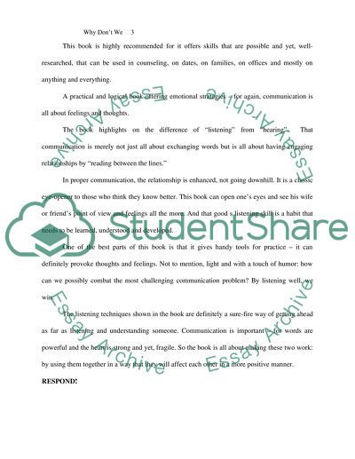 Book review of why dont we listen better by James petersen