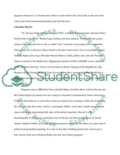 Mass Media: Faux Versus Real News