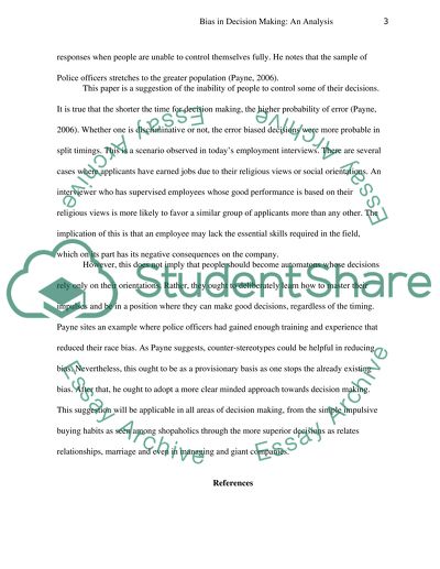 Discussion of Keith Paynes Weapon Bias: Split-Second Decisions and Unintended Streotyping (2006)