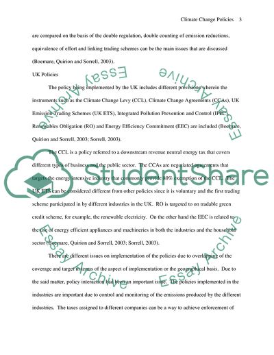 Climate Change Policies in the UK, EU, US and India