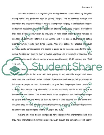 Influence of Fashion Magazines on Peoples Perception of Beauty