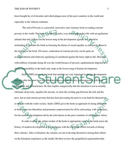 The End of Poverty Economic Possibilities for Our Time