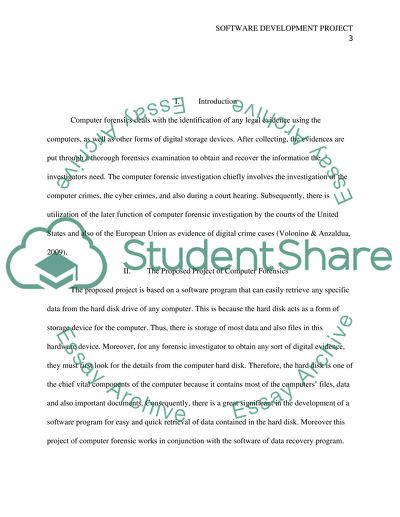 Software Development Project Easy Retrieval of Data from Hard Disk Drives