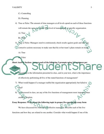 Validity, Reliability, and Accuracy