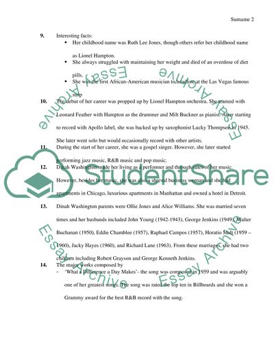 dinah washington research paper example topics and well written dinah washington essay on business ethics also how to start a synthesis essay synthesis essay topic ideas