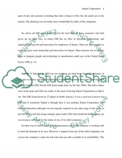 Saturn essay papers