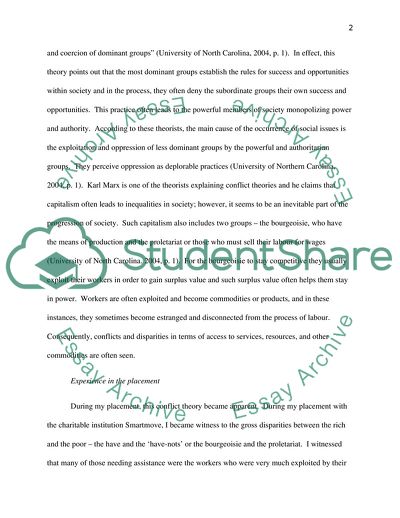 The Conflict Theory as It Applies in the Social Work Practice