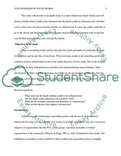 Volunteerism in Saudi Arabia