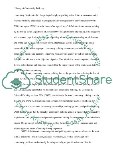 The Primary Aim of an Effective Police